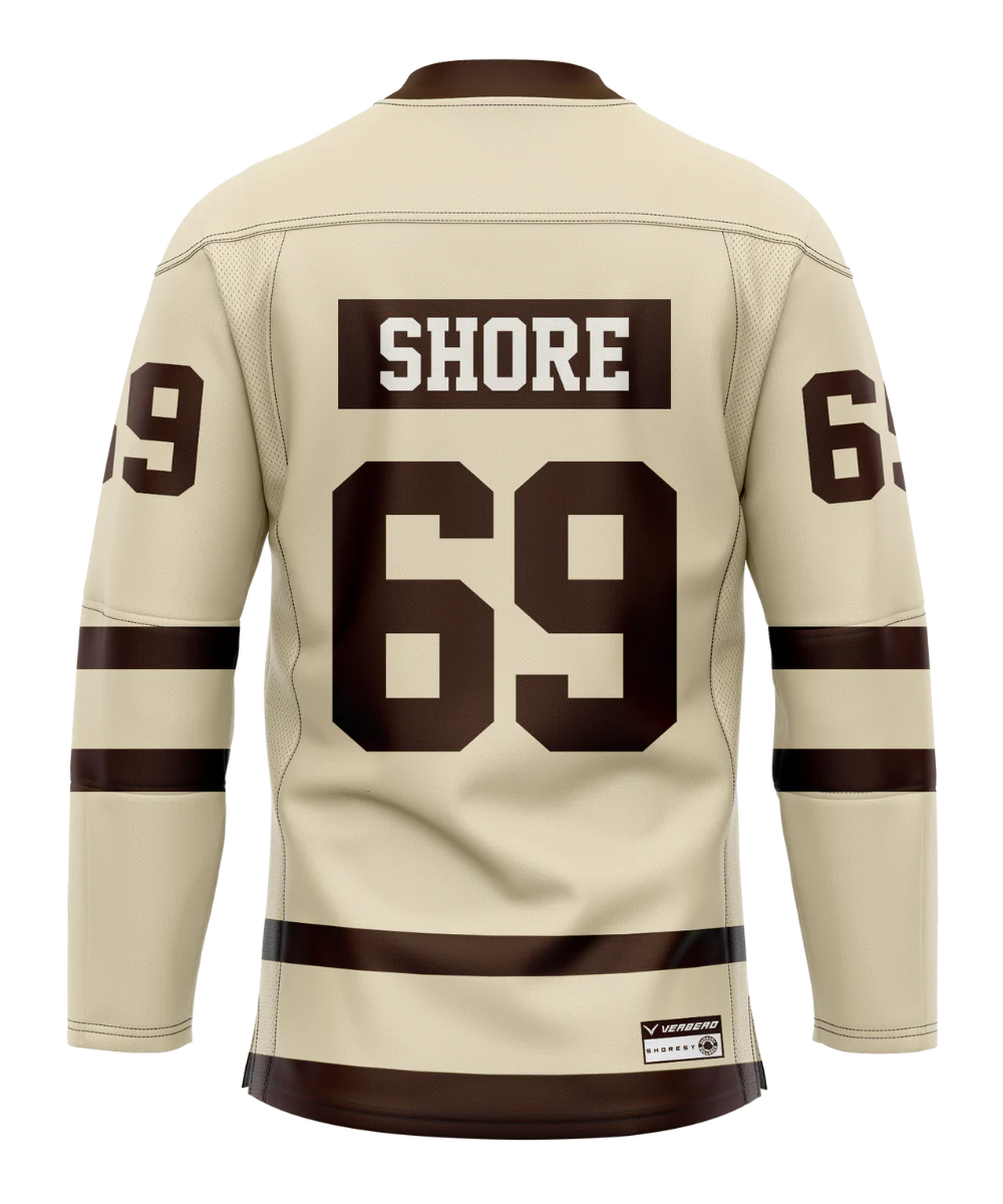 Official SHORESY VINTAGE Shore 69 Sudbury Bulldogs PRO Jersey - White - Image 2